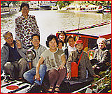 Elderly Club members enjoying an outing on a barge 