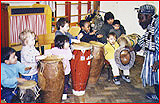 Budding young drummers