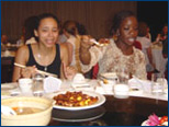 In a restaurant