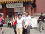 Posing in China