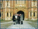 Outside Eton College before the competition